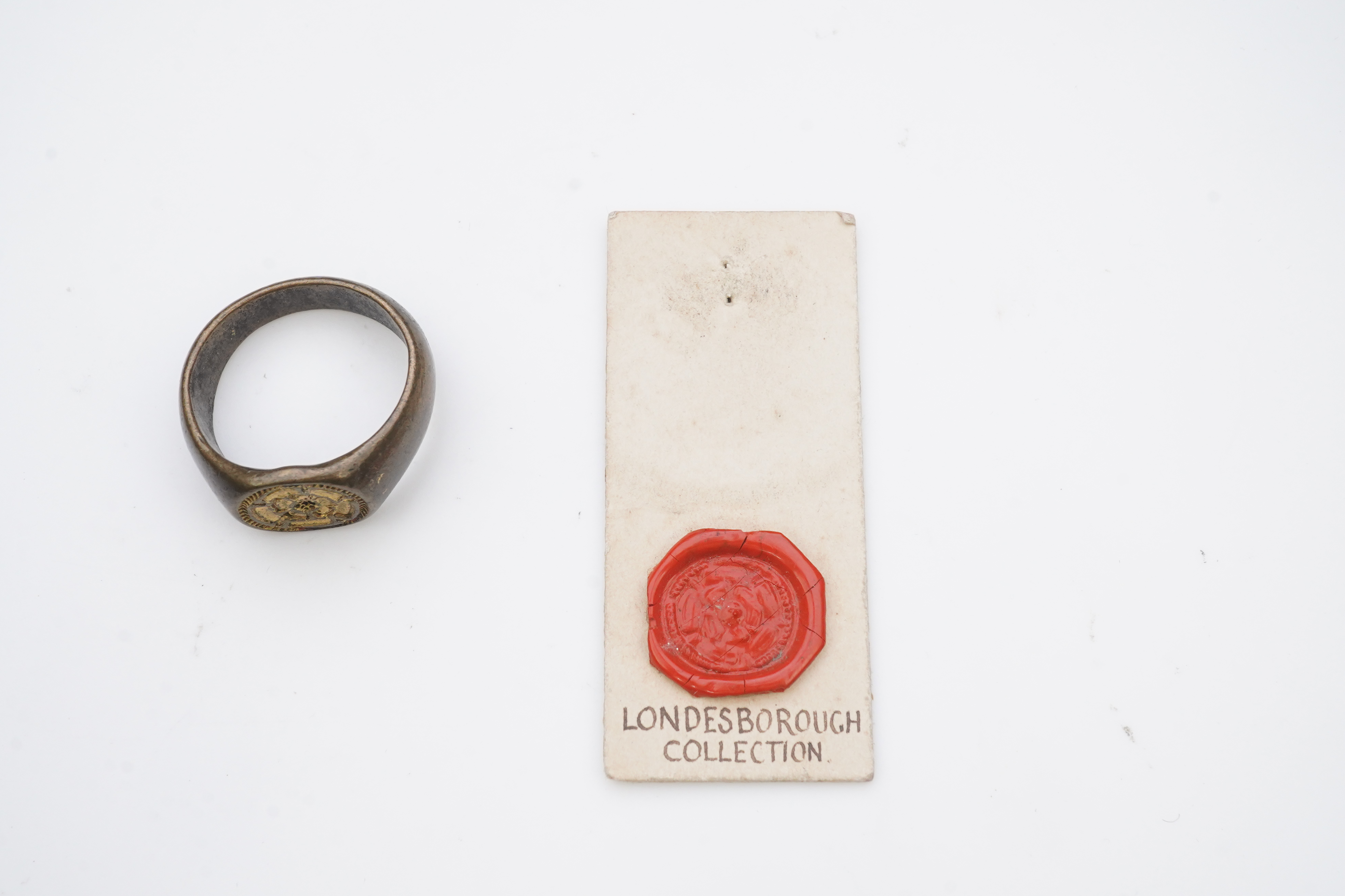 A fine Tudor gilt bronze signet ring, England, late 15th/early 16th century